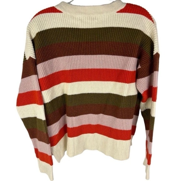 Madewell Patch Pocket Stripe Pullover Sweater M - Picture 12 of 12